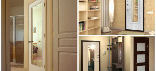 Интересные идеи подбора двери к интерьеру, где лучше устанавливать межкомнатную конструкцию с зеркалом