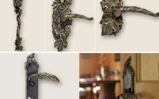 Эстетика кованых ручек для дверных конструкций, преимущества использования
