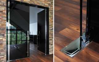Как для стеклянных дверей подобрать и установить напольный доводчик