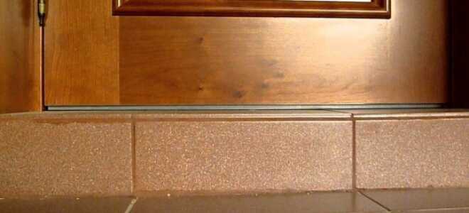 Как правильно сделать порог у входной и межкомнатной двери