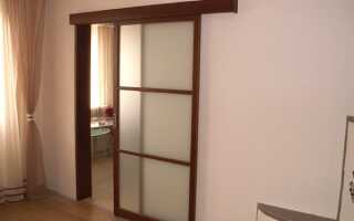 Установка сдвижной двери своими руками