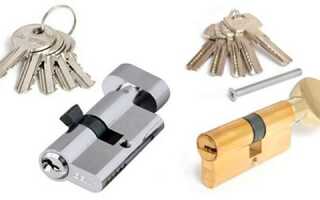 Как снять и разобрать личинку замка двери