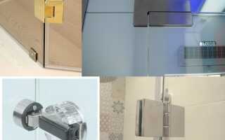 Разновидности петель для дверных конструкций из стекла — советы по выбору крепежей и способы монтажа