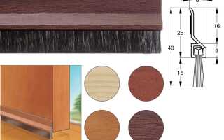 Как подобрать и установить для различных дверей щеточный уплотнитель