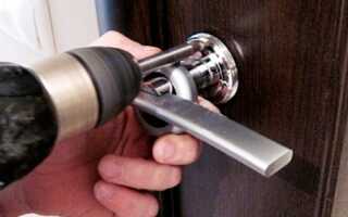 Как заменить ручку на входной двери