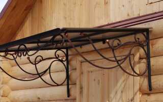 Козырек над дверью своими руками: фото и видео