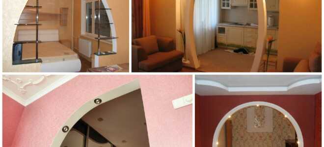 Как и из каких материалов оформить межкомнатные арочные проемы двери