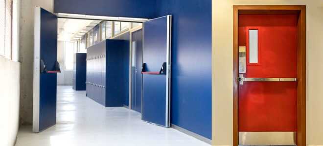 Разновидности противопожарных дверей из металла, их функции, как подобрать и установить самостоятельно