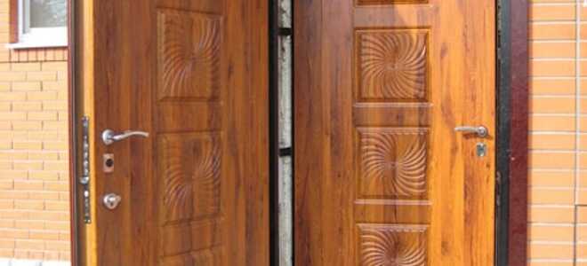 Виды металлических двойных дверей, плюсы, минусы и особенности монтажа на входе