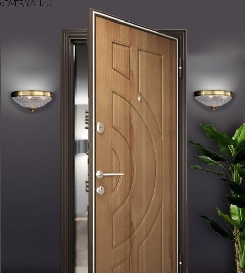 Отделка двери