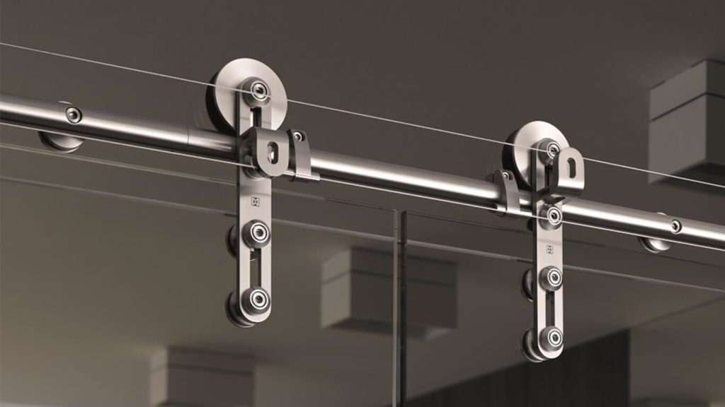 механизм для стеклянных раздвижных дверей