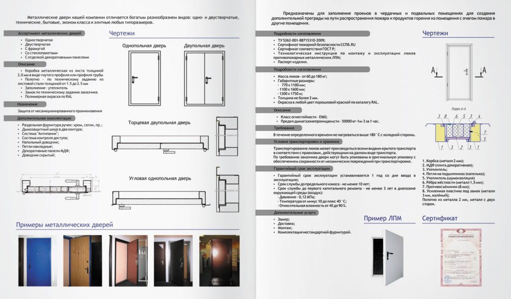Разновидности противопожарных дверей из металла, их функции, как подобрать и установить самостоятельно