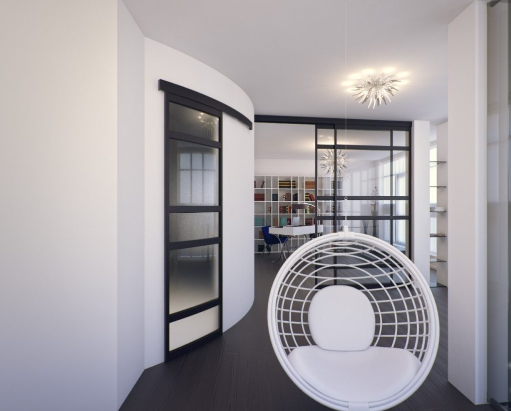 двери в стиле хай тек