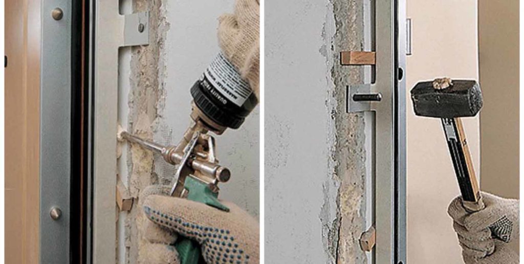 установка двери противопожарной