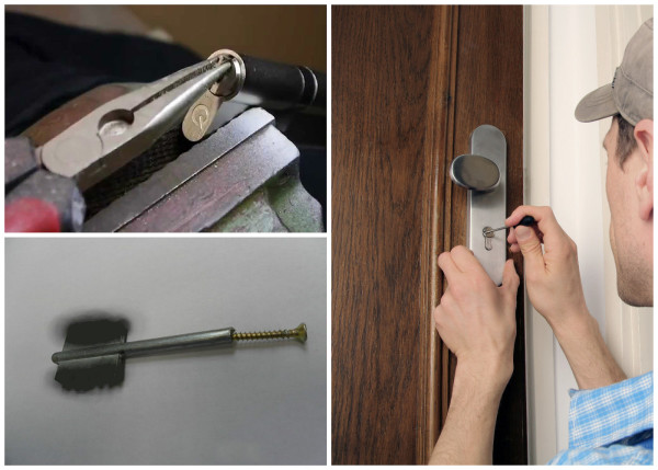 Извлечение обломка ключа из замка