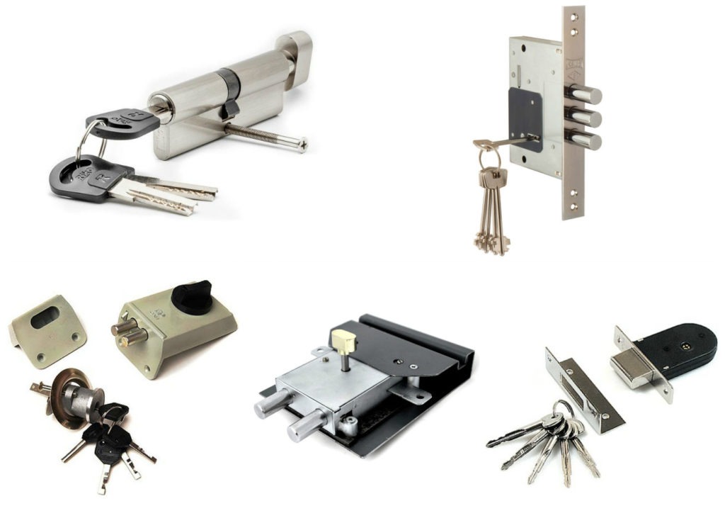 Разновидности накладных замков, уровень надежности таких механизмов для входных дверей