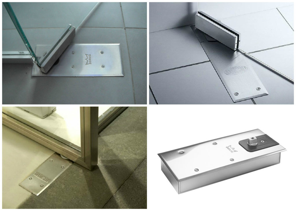 Как для стеклянных дверей подобрать и установить напольный доводчик