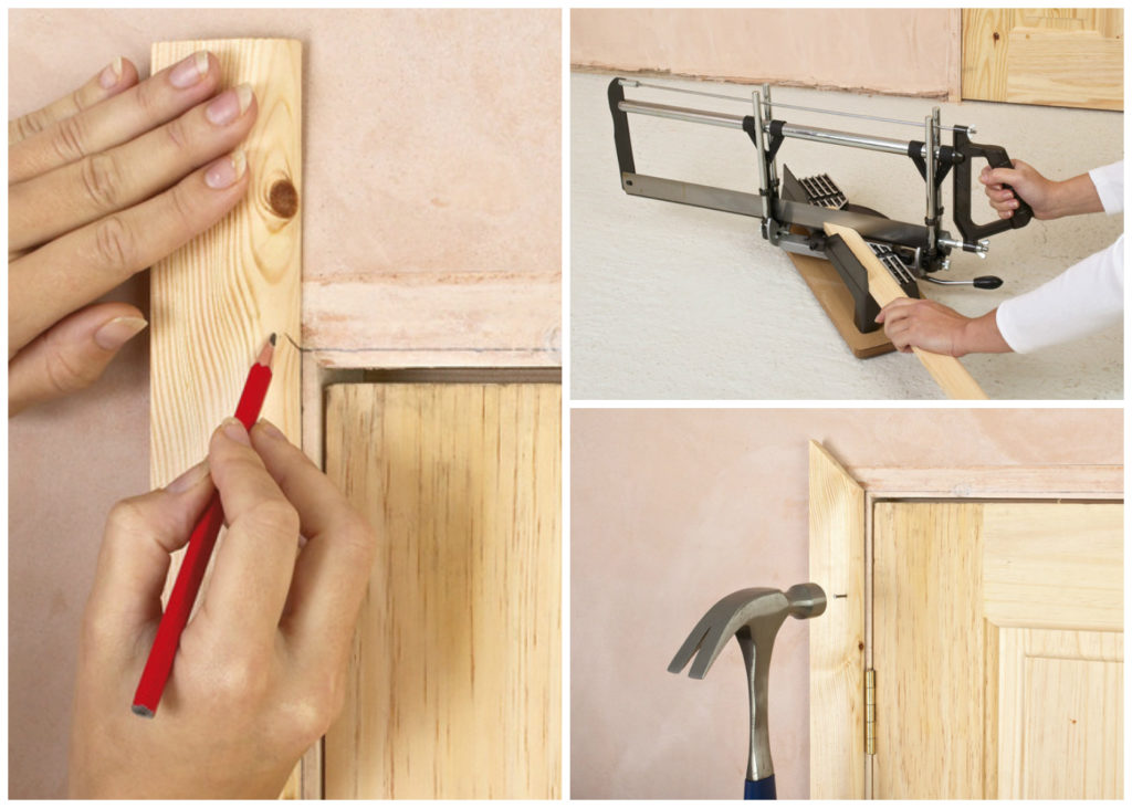 установка наличника